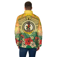 Vanuatu Polynesian Hibiscus Padded Jackets LT10 - Polynesian Pride