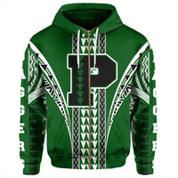 Hawaii Hoodie Pahoa High Zip Hoodie - Polynesian Pride