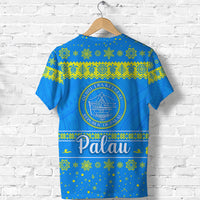 Palau Christmas T Shirt Simple Style LT8 - Polynesian Pride