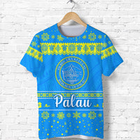 Palau Christmas T Shirt Simple Style LT8 - Polynesian Pride