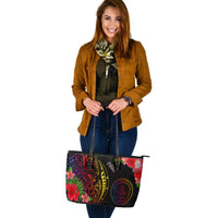 Palau Leather Tote - Tropical Hippie Style - Polynesian Pride