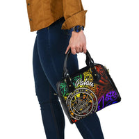 Palau Shoulder Handbag - Rainbow Polynesian Pattern - Polynesian Pride