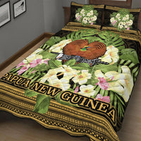 Papua New Guinea Quilt Bed Set - Polynesian Gold Patterns Collection - Polynesian Pride