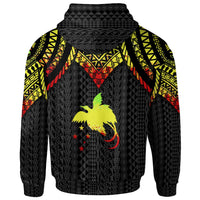 Papua New Guinea Zip up Hoodie Polynesian Armor Style Reagge - Polynesian Pride