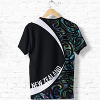 New Zealand Maori Shirt, Manaia Paua Shell T Shirt - Polynesian Pride