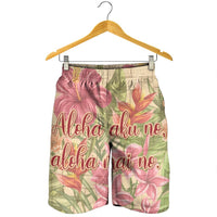 Hawaii Tropical Hibiscus Plumeria Men's Shorts - AH - Polynesian Pride