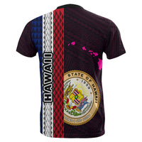 Hawaii Polynesian Seal of Hawaii T Shirt Hawaii Culture Pink - Polynesian Pride