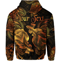 Custom Pisces Zodiac Polynesian Hoodie Unique Style Gold LT8 - Polynesian Pride