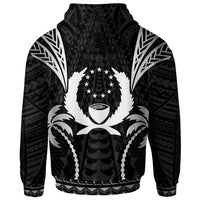 Pohnpei Hoodie Blood Runs Through My Veins Style Black - Polynesian Pride