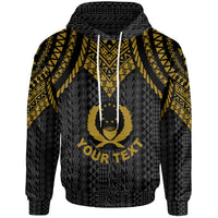 Pohnpei Custom Hoodie Polynesian Armor Style Gold Unisex Gold - Polynesian Pride