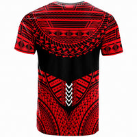 Papua New T Shirt Tribal Pattern Cool Style Red Color - Polynesian Pride