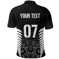 Custom New Zealand Polo Shirt All Black Champion LT7 - Polynesian Pride