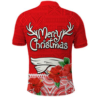 Hawaii Hibiscus Flower Mele Kalikimaka Polo Shirt LT9 - Polynesian Pride