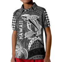 Hawaii Polo Shirt Shark and Turtle Mix Kakau LT9 - Polynesian Pride