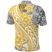 Traditional Polynesian Tribal Tattoo Retro Polo Shirt Yellow LT9 - Polynesian Pride