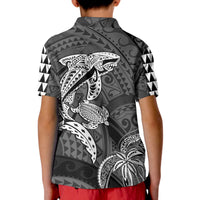 Hawaii Polo Shirt Shark and Turtle Mix Kakau LT9 - Polynesian Pride