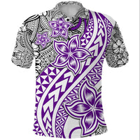 Traditional Polynesian Tribal Tattoo Retro Polo Shirt Purple LT9 Purple - Polynesian Pride