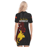 Personalised Papua New Guinea 47th Independence Polo Dress Tribal Turtle LT7 - Polynesian Pride