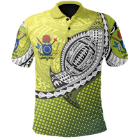 Custom Cook Islands Rugby Polo Shirt Version Special - Polynesian Pride
