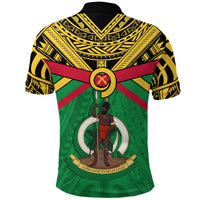Custom Vanuatu Polo Shirt Simple Coat Of Arms Rugby - Polynesian Pride