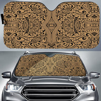 Polynesian Culture Car Sun Shade Auto Sun Shade Universal Fit Gold - Polynesian Pride