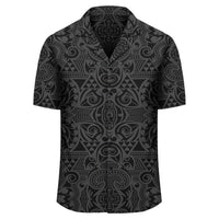Polynesian Kakau Turtle Gray Hawaiian Shirt - Polynesian Pride