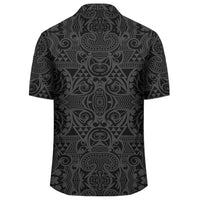 Polynesian Kakau Turtle Gray Hawaiian Shirt - Polynesian Pride