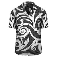 Polynesian Maori Ethnic Ornament Gray Hawaiian Shirt - Polynesian Pride