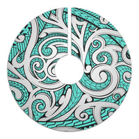 Polynesian Maori Ethnic Ornament Turquoise Tree Skirt - Polynesian Pride
