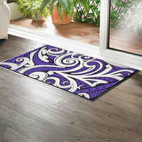 Polynesian Maori Ethnic Ornament Violet Hawaii Door Mat - Polynesian Pride