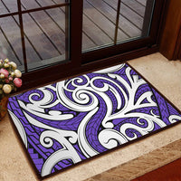 Polynesian Maori Ethnic Ornament Violet Hawaii Door Mat - Polynesian Pride