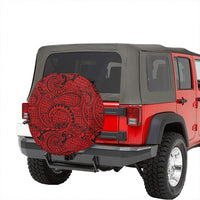 Polynesian Maori Lauhala Red Hawaii Spare Tire Cover - Polynesian Pride