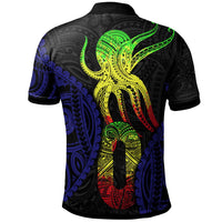 Polo Shirt Polynesian Octopus Number Style Zero - Polynesian Pride