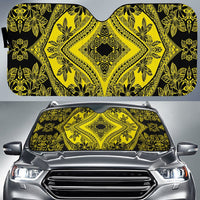 Polynesian Plumeria Mix Car Sun Shade Auto Sun Shade Universal Fit Yellow - Polynesian Pride