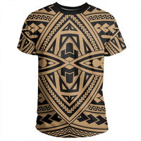 Polynesian Seamless Gold T Shirt - Polynesian Pride