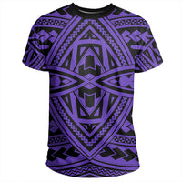 Polynesian Seamless Violet T Shirt - Polynesian Pride