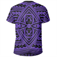 Polynesian Seamless Violet T Shirt - Polynesian Pride