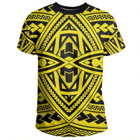 Polynesian Seamless yellow T Shirt - Polynesian Pride