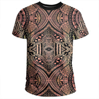 Polynesian Symmetry Brown T Shirt - Polynesian Pride
