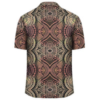 Polynesian Symmetry Brown Hawaiian Shirt - Polynesian Pride