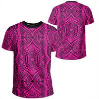 Polynesian Symmetry Pink T Shirt Unisex Polyester - Polynesian Pride