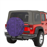 Polynesian Symmetry Violet Hawaii Spare Tire Cover - Polynesian Pride
