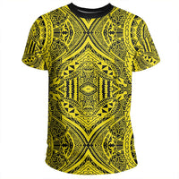 Polynesian Symmetry Yellow T Shirt - Polynesian Pride