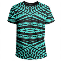 Polynesian Tatau Turquoise T Shirt - Polynesian Pride