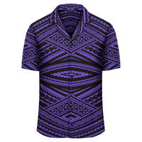 Polynesian Tatau Violet Hawaiian Shirt - Polynesian Pride