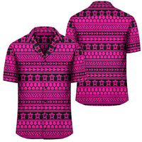 Polynesian Tattoo Tribal Pink Hawaiian Shirt Unisex Black - Polynesian Pride