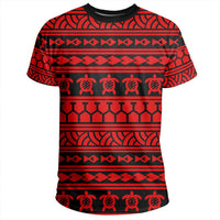 Polynesian Tattoo Tribal Red T Shirt - Polynesian Pride
