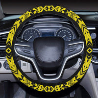 Polynesian Tradition Yellow Hawaii Steering Wheel Cover with Elastic Edge - Polynesian Pride