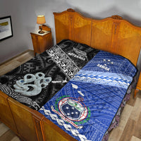New Zealand And Samoa Premium Quilt Together - Black LT8 - Polynesian Pride