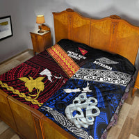 New Zealand And Papua New Guinea Premium Quilt Together - Blue LT8 - Polynesian Pride